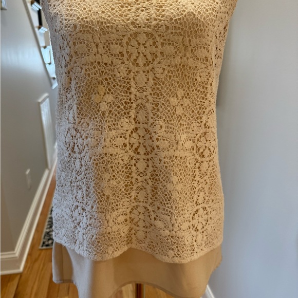 Cabi Cream Crochet Lace Tank Top - Picture 4 of 11